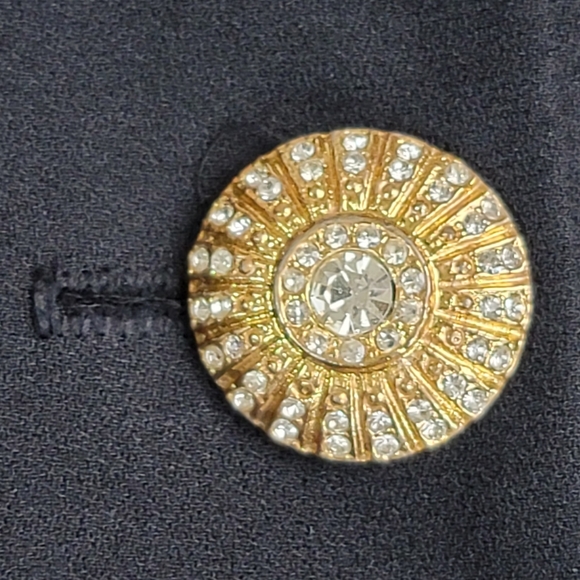 Vtg FiGurina Embellished Blazer Jacket Sz 16 - Picture 6 of 16